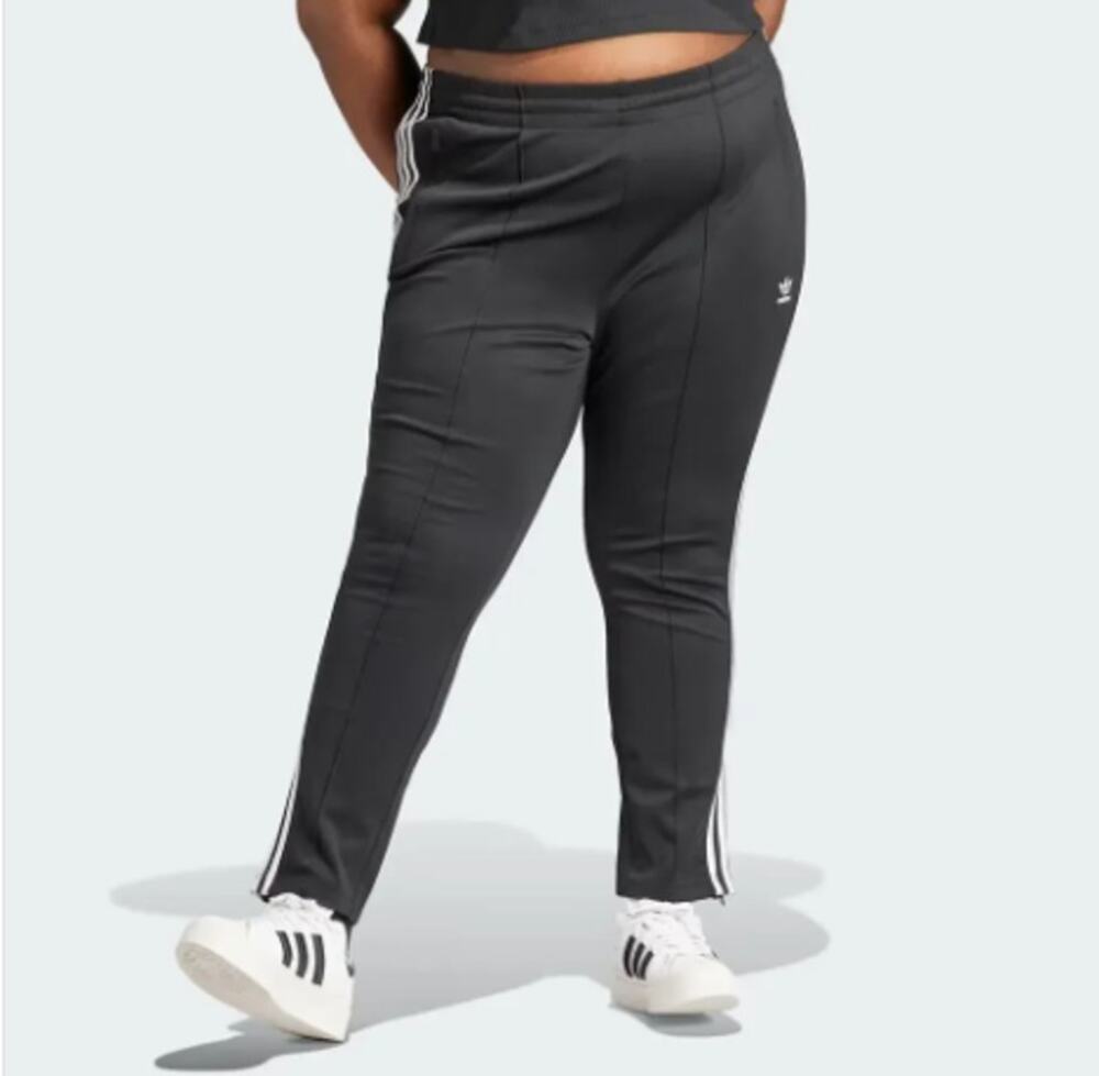 Adidas SST CLASSIC TRACK PANTS Black Stripes NWT 3X Plus Women's